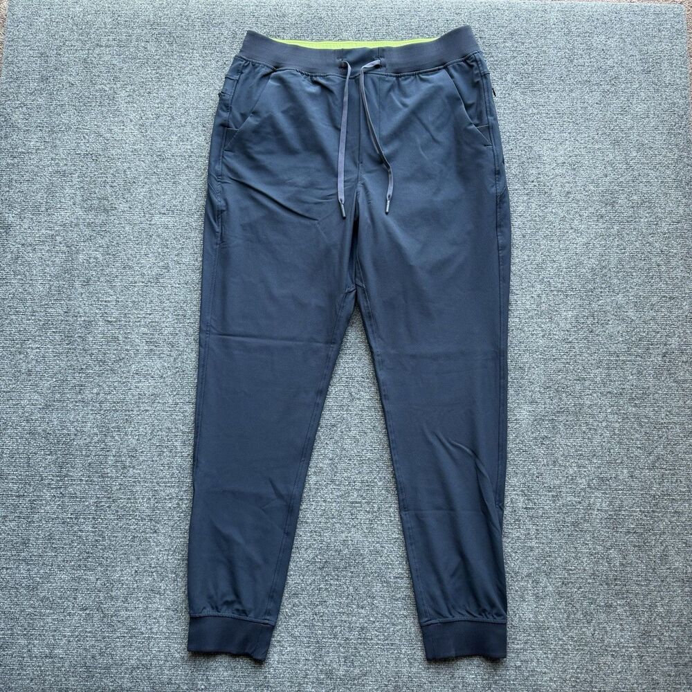 Birddogs Unlined Jogger Pants Men’s XL Blue Performance Stretch Zipper Pocket